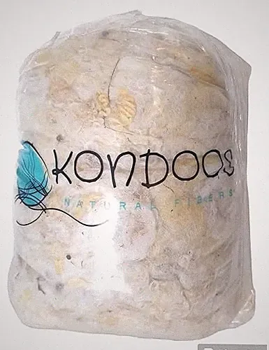 1 Lb raw Wool Sheep Washed w/Debris,Natural Wool for Stuffing Animals, Crafts