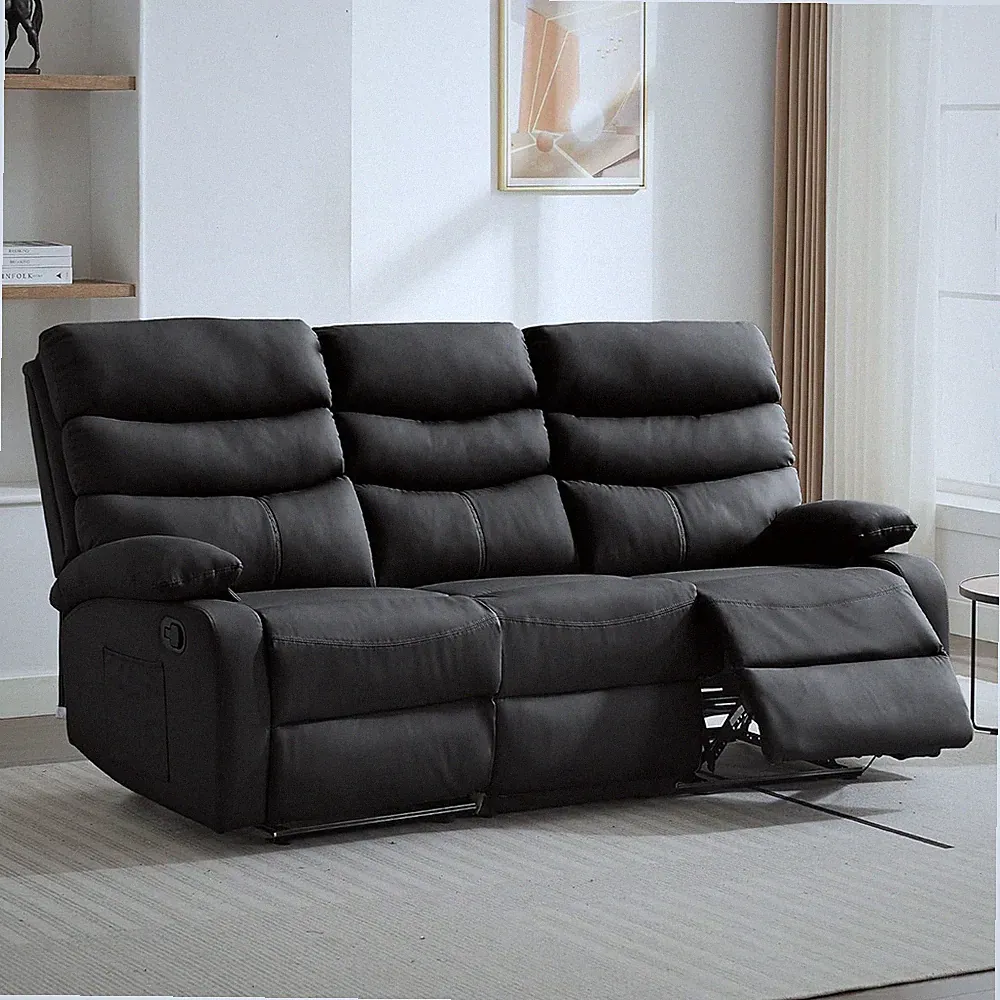 3 Seater Recliner Sofa Set, Anti-Scratch Reclining Loveseat Sofa & Couch
