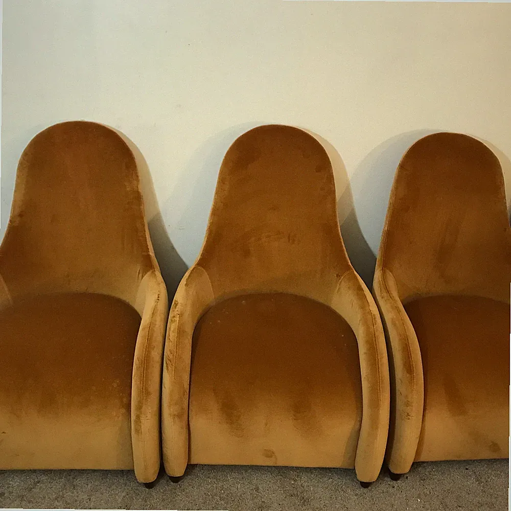 3 X Brueton Modern Mohair Lounge Chair