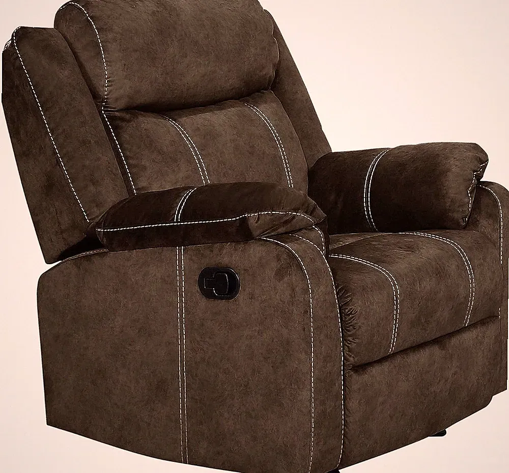 Comfortable Coffee Glider Recliner by