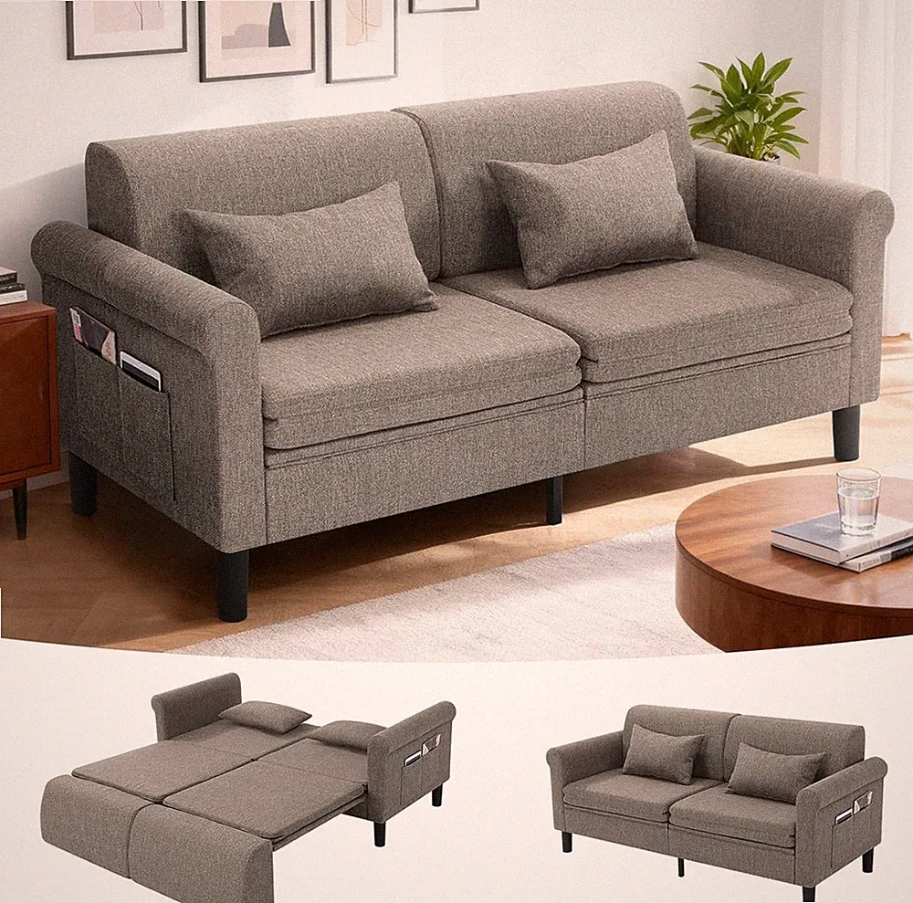 Convertible Sofa Bed, 5-in-1 Loveseat Sleeper Sofas with Pull Out