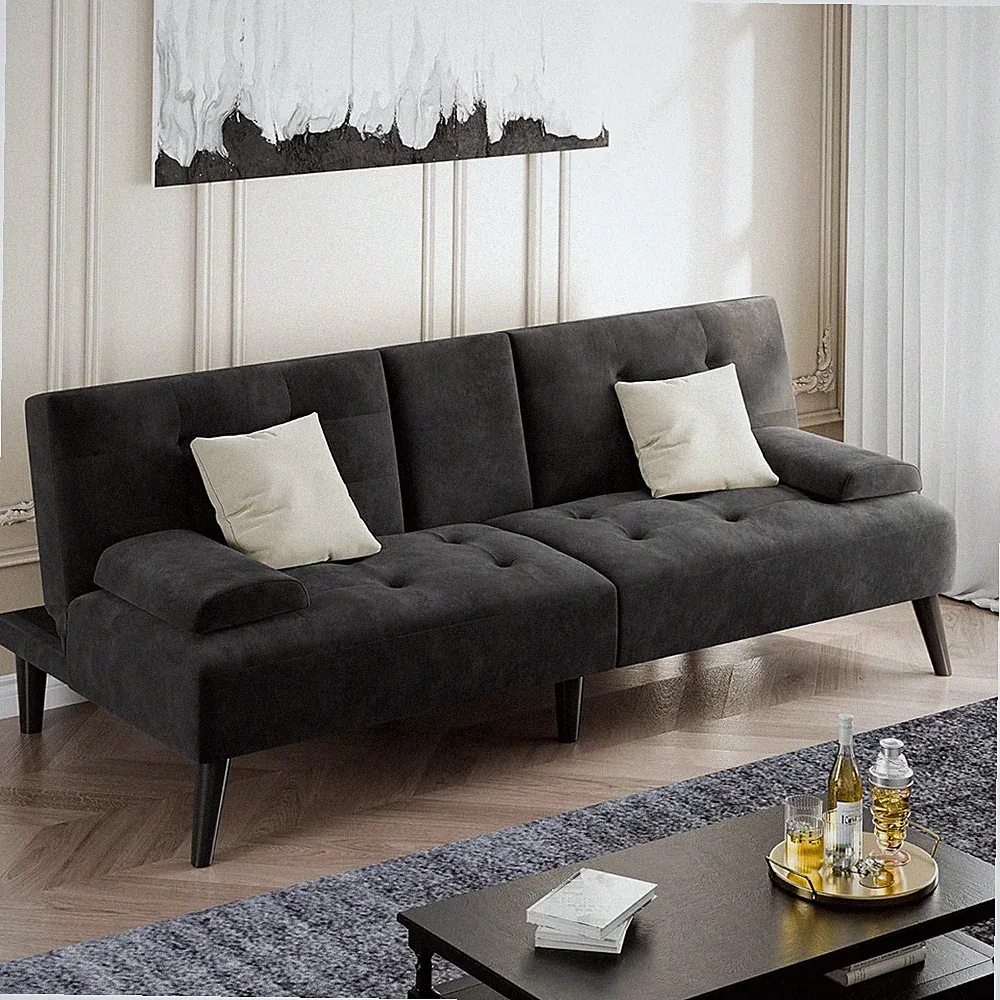 Futon Sofa Bed, Veet Foldable Couch, Reclining Sleeper with