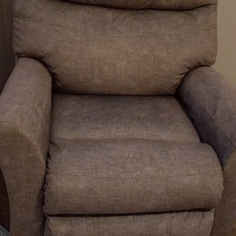 Gray Fabric Manual Recliner Armchair High Back Modern English Style
