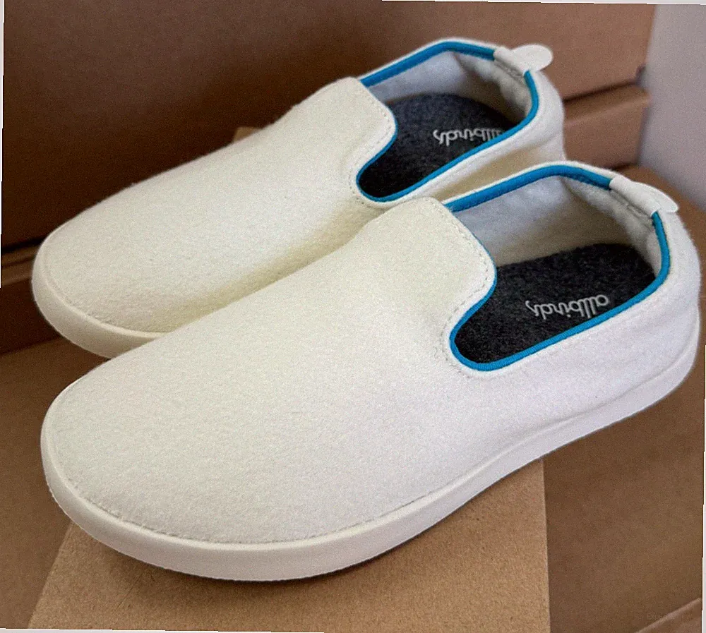 NEW ALLBIRDS SMALLBIRDS WOOL LOUNGER WHITE CASUAL LOAFER BLUE KIDS SIZE Y3 Y 3