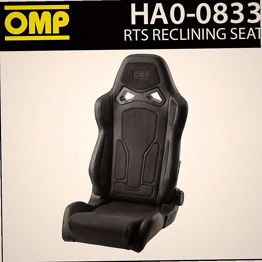 OMP RTS Reclining Seat for Performance Road Cars Leather/Suede Recliner