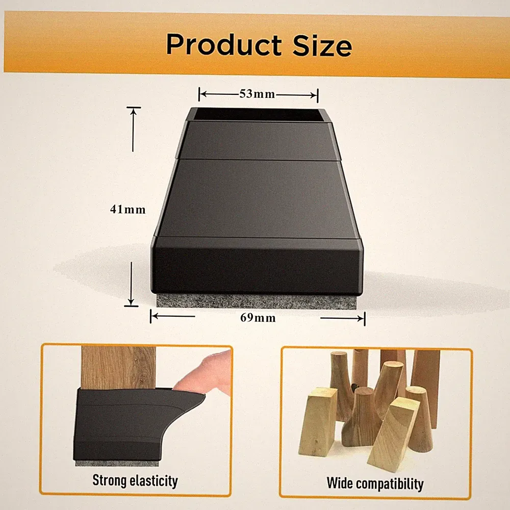 Silicone Felt Furniture Legs Caps - Prevent Scratches