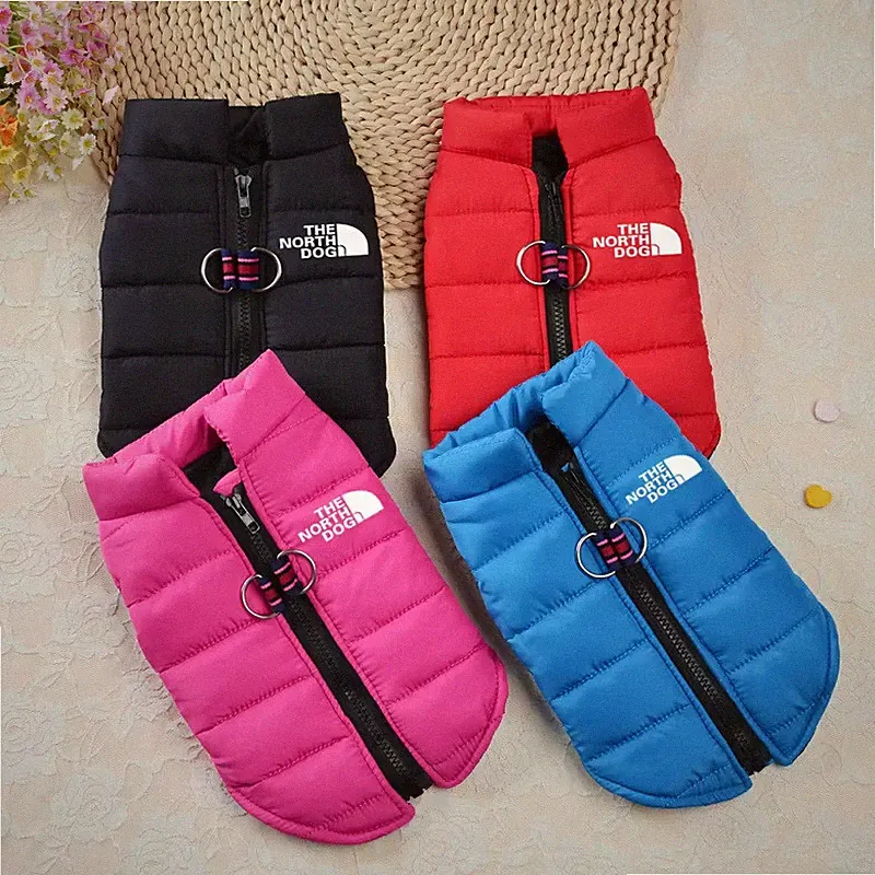 Waterproof Pet Clothes Winter Warm Jackets Coats Zipper Small Medium Dogs Puppy